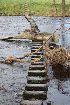 Stepping Stones across River Hodder