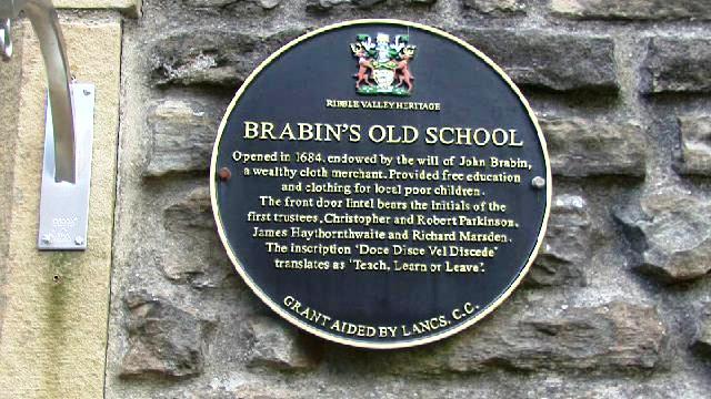Brabin's Old School Plaque